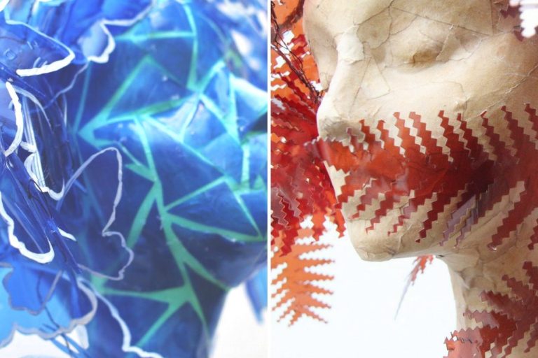 Mariposas azules y helechos marrones versioneando a Manolo Valdés