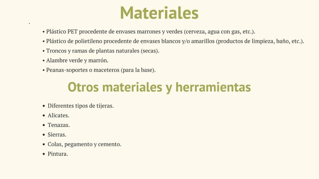 Materiales. Naturaleza_Plástica_Reciclado_Creativo_por_Rosa_Montesa