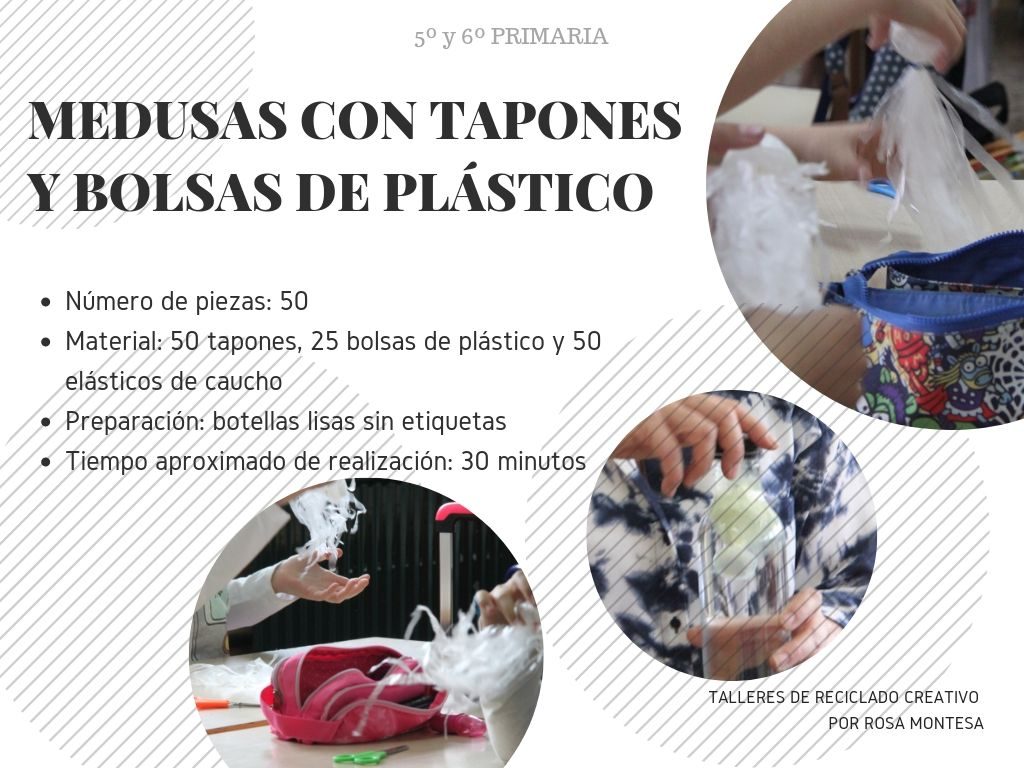 Talleres de reciclado de plástico y concienciación de la contaminación del mar. Colegio Alborxí de Alzira (Valencia)