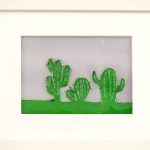 Cactus - Rosa Montesa - Pirografiado-soldado de plástico