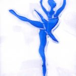 La Bailarina - Rosa Montesa - Pirografiado-soldado de plástico