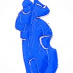 Musico violonchelo - Rosa Montesa - Pirografiado-soldado de plástico