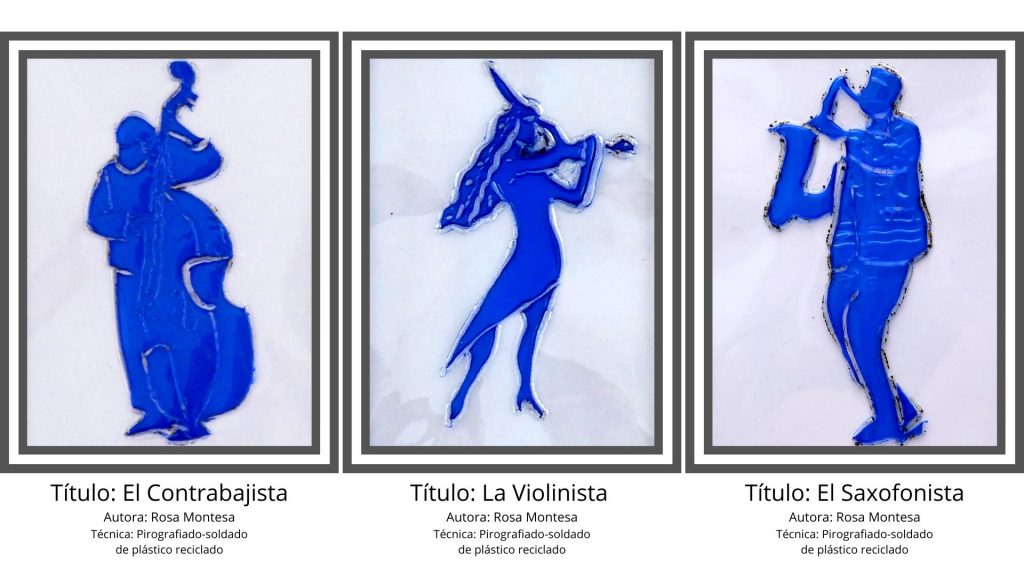 Músicos técnicas de serigrafiado soldado de plástico por Rosa Montesa