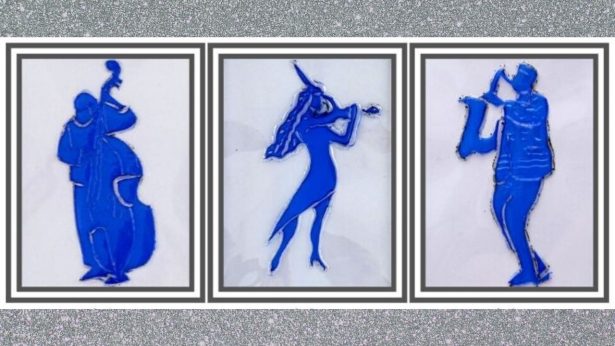 Músicos técnicas de serigrafiado soldado de plástico por Rosa Montesa