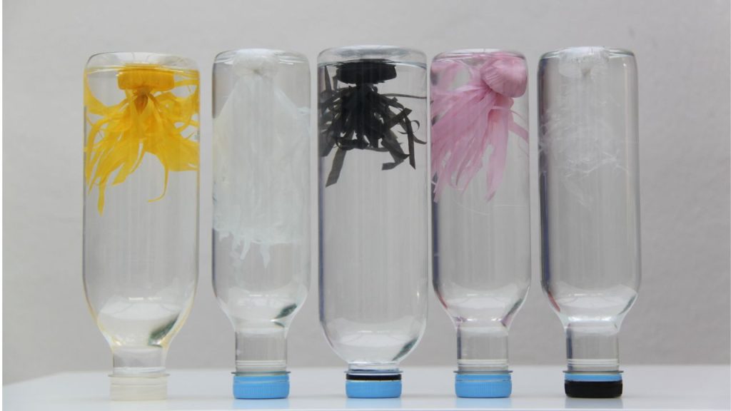 botelllas con medusas - Mares libres de plástico - LAS NAVES - Reciclado Creativo - Rosa Montesa